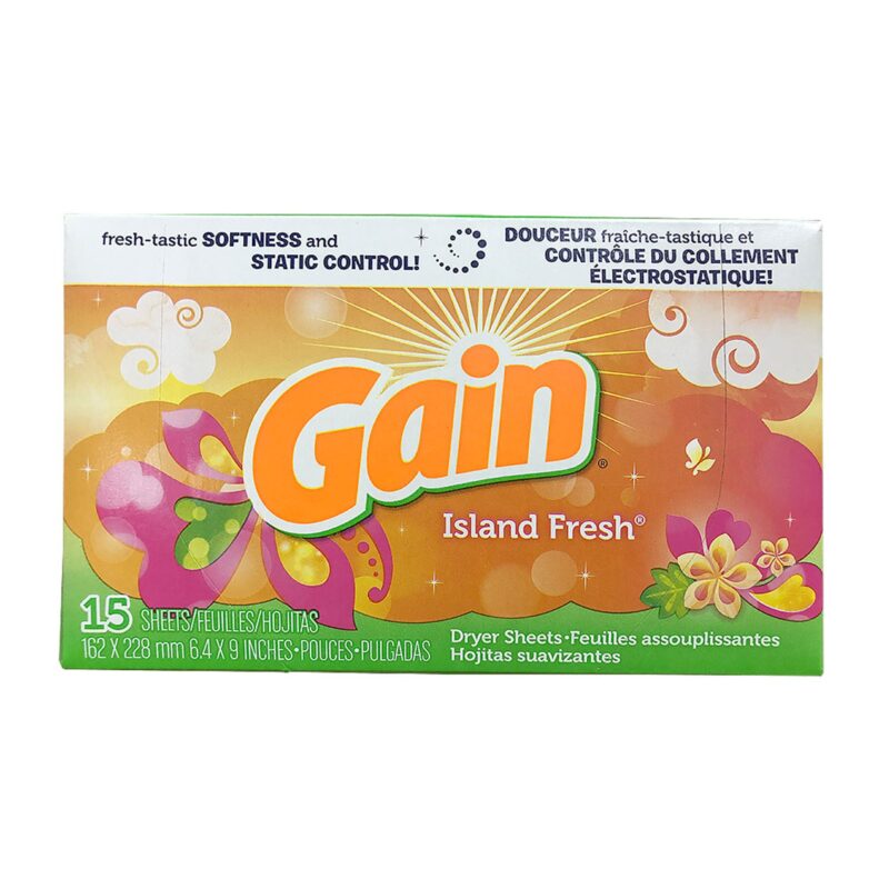 Gain Dryer Sheets, Island Fresh, 15 sheets - Image 3