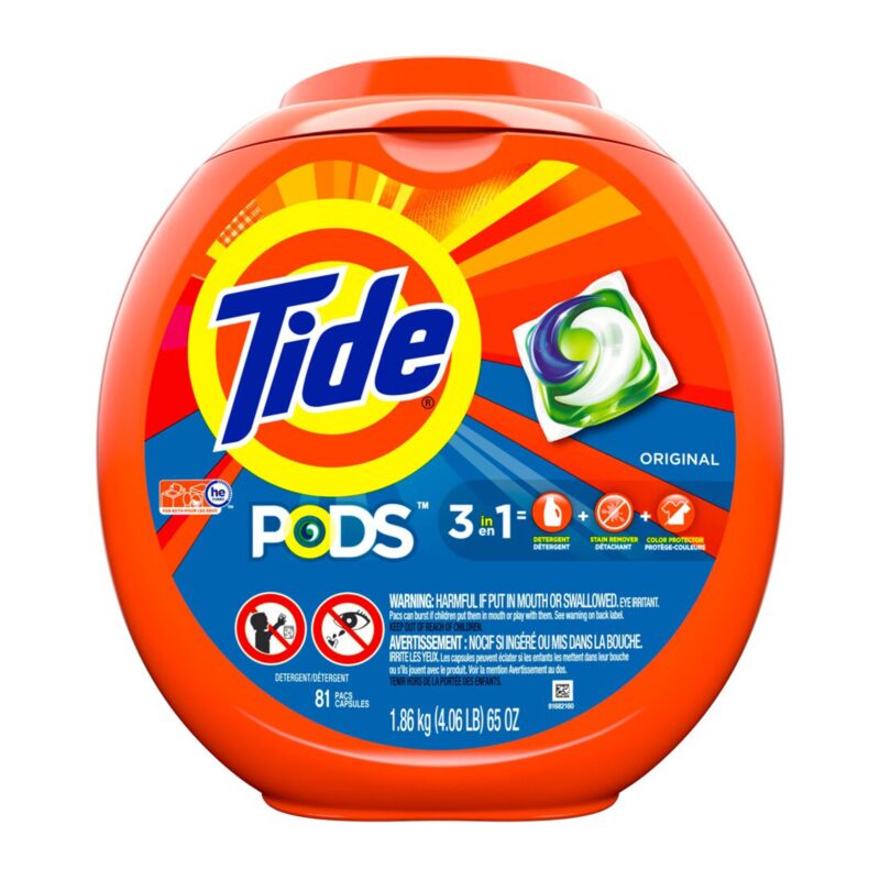 Tide Pods 3 in 1 Detergent + Stain Remover + Color Protector Spring Meadow