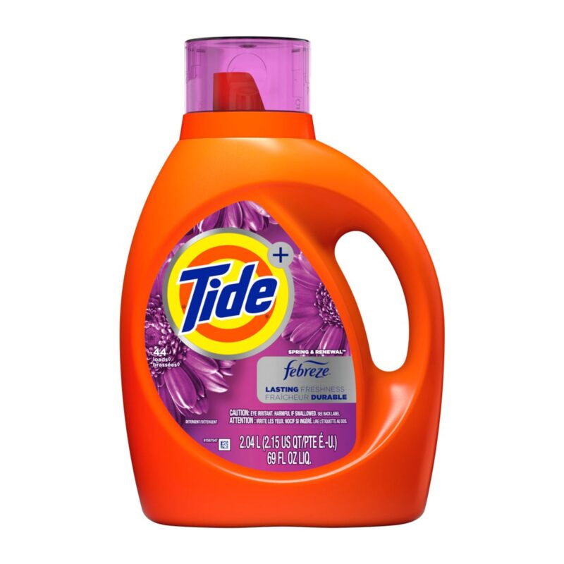 Tide plus Febreze Freshness Spring and Renewal Scent Liquid Laundry Detergent, 69 oz, 44 loads - Image 6