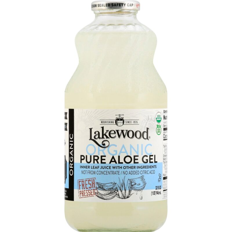 Lakewood Organic Fresh Pressed Pure Aloe Gel Juice, 32 oz - Image 5