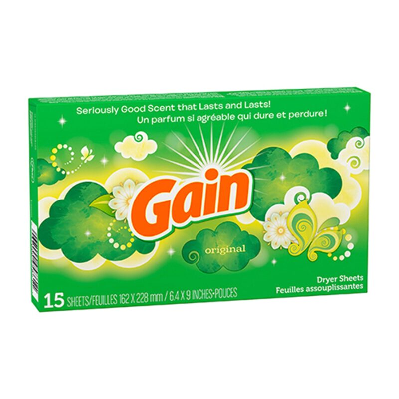 Gain Dryer Sheets, Original, 15 sheets