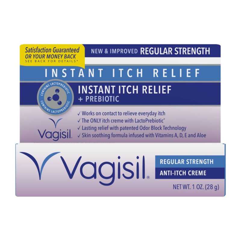 Vagisil Anti-Itch Creme, Moisturizing, Regular Strength, 1 oz (28 g)