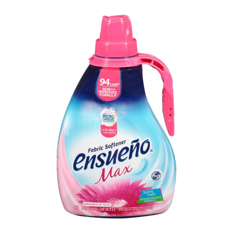 Ensueno Fabric Softener, Spring Fresh, Max, 125 fl oz (3.7 lt) - Image 6