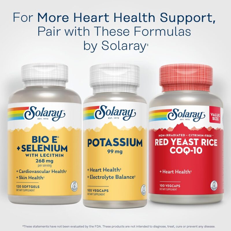 Solaray Potassium Dietary Supplement, 99 mg, 100 VegCaps - Image 6