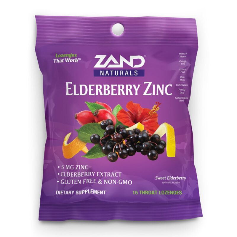 Zand Lozenges, Elderberry Zinc, Black Elderberry Flavor, 15 lozenges - Image 3