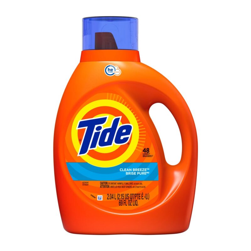 Tide Detergent, HE Turbo Clean, Clean Breeze, 2.04 l (2.15 qt) 69 fl oz - Image 5