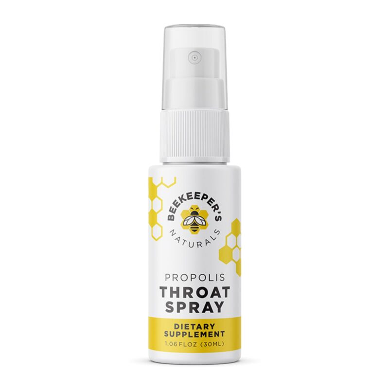 Beekeeper's Naturals Throat Spray, Propolis, 1.06 fl oz (30 ml)