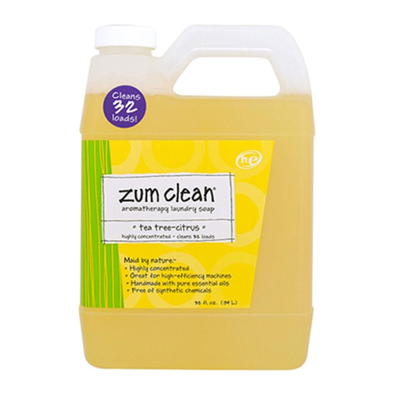 Zum Clean Laundry Soap, Aromatherapy, HE, Tea Tree-Citrus, 32 fl oz (0.94 l) - Image 3