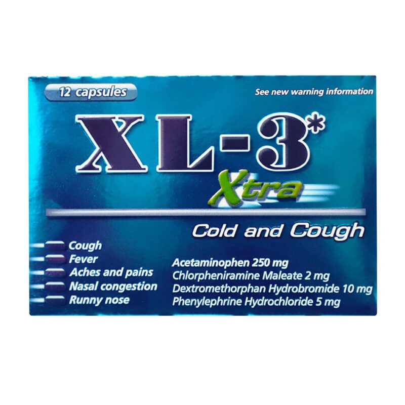 Midway XL-3 Xtra Cold and Cough Capsules - 12ct - Image 3