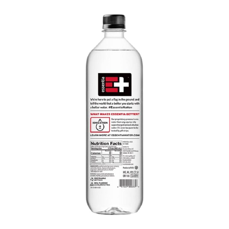 Essentia Water 9.5 pH or Higher Ionized Alkaline Water – 33.8 fl oz Bottle - Image 2