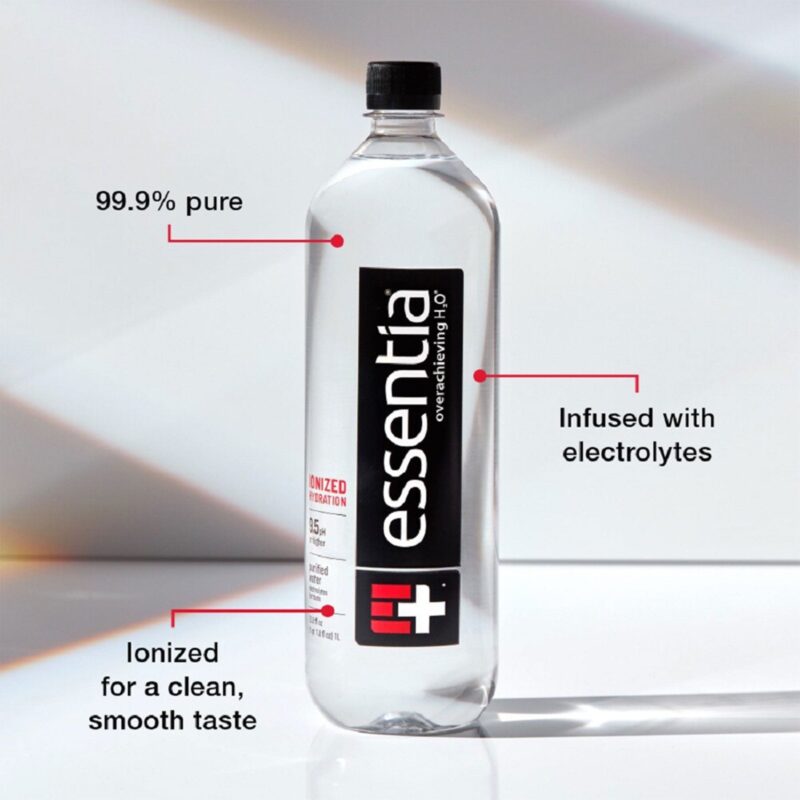 Essentia Water 9.5 pH or Higher Ionized Alkaline Water – 33.8 fl oz Bottle - Image 3