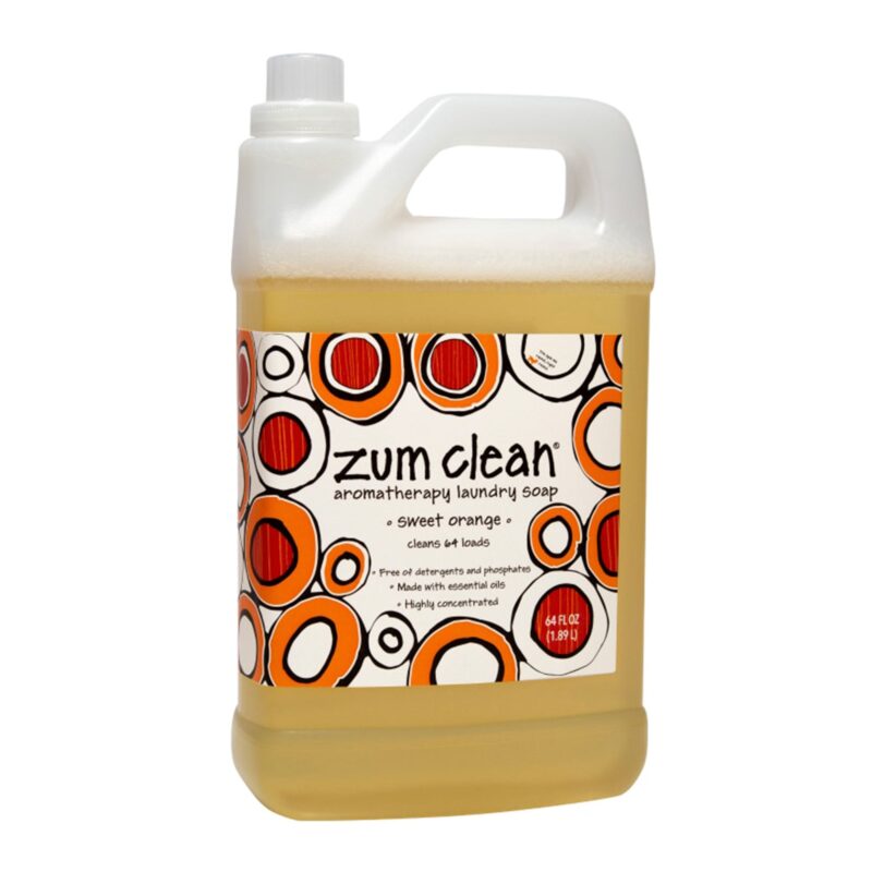 Zum Clean Laundry Soap, Aromatherapy, HE, Sweet Orange, 64 fl oz (1.89 l) - Image 3