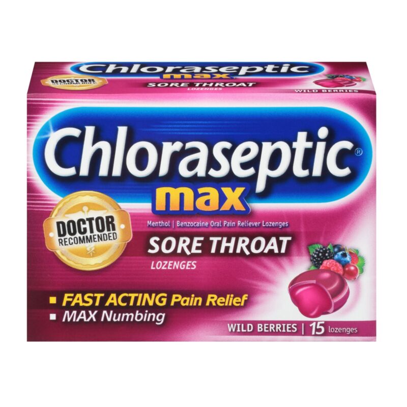 Chloraseptic Sore Throat Lozenges, Wild Berries, 15 lozenges - Image 4