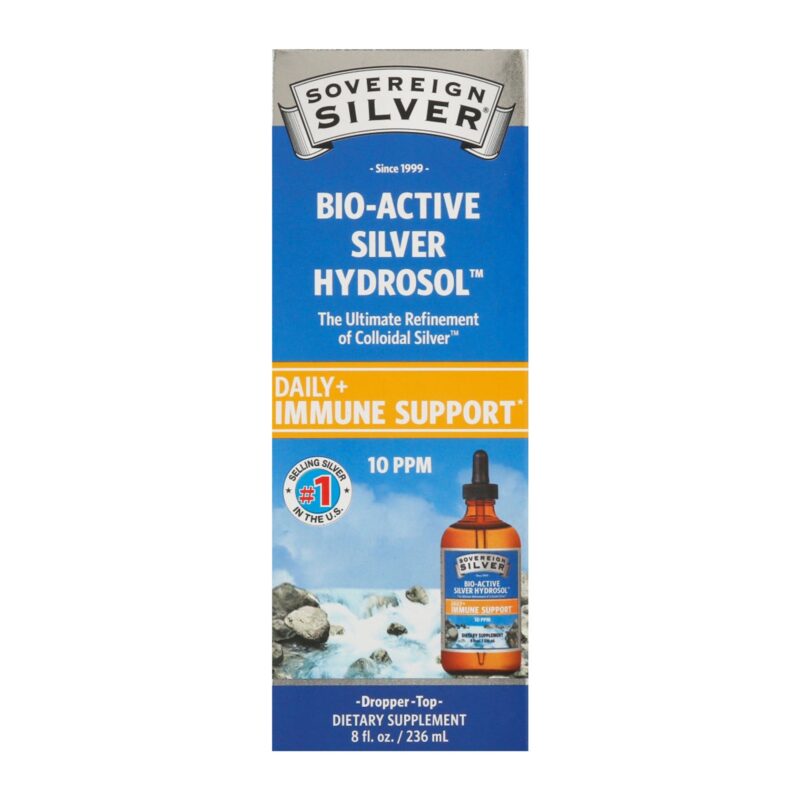 Sovereign Silver Bio-Active Silver Hydrosol, 10 PPM, Dropper Top, 8 fl oz (236 ml) - Image 6