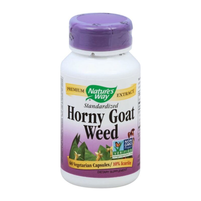 Natures Way Horny Goat Weed, Standardized, 60 vegetarian capsules