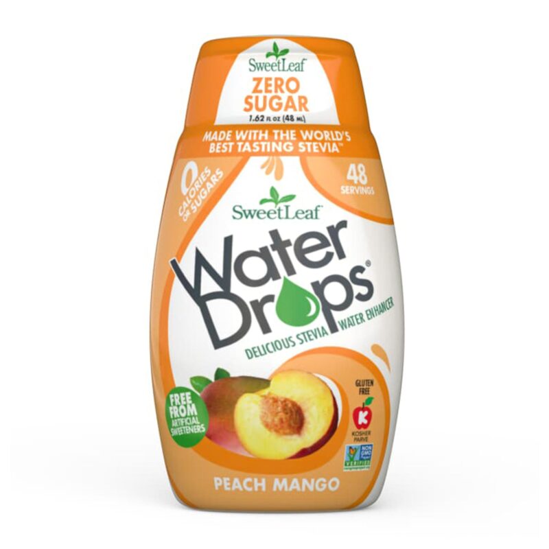 Wisdom Natural, SweetLeaf, Water Drops, Delicious Stevia Water Enhancer, Peach Mango, 1.62 fl oz (48 ml) - Image 6