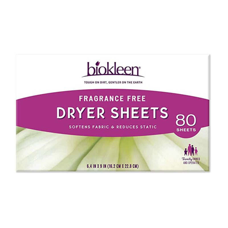 Biokleen Eco-Friendly Laundry Dryer Sheets, Fragance Free - 80 Ct - Image 3