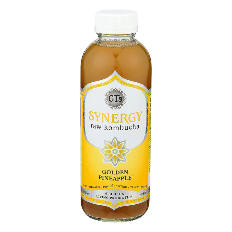 Synergy, Golden Pineapple Raw Kombucha - Image 4