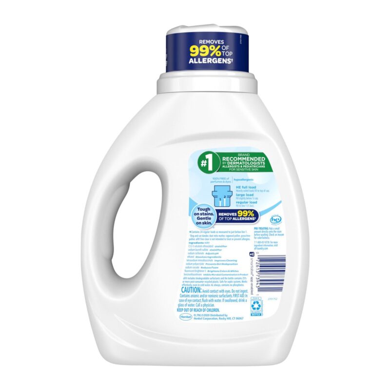 All Detergent, with Stainlifters, Free Clear, Clean & Care, 36 fl oz (1.12 qt) 1.06 l - Image 2