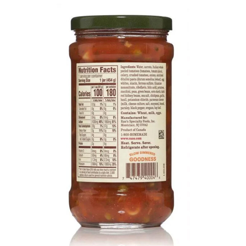 Rao's Italian Style Vegetable Minestrone Soup - 16 Oz - Image 2