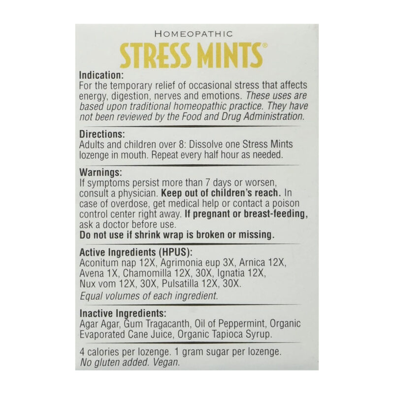 Historical Remedies Stress Mints Homeopathic Lozenges, 30 Ct - Image 5