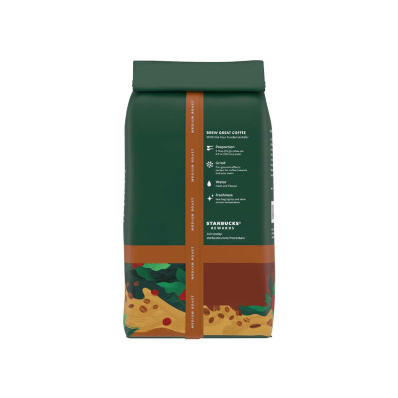 Starbucks Medium Roast Ground Coffee, House Blend, 100% Arabica, 12 Oz  - Image 2