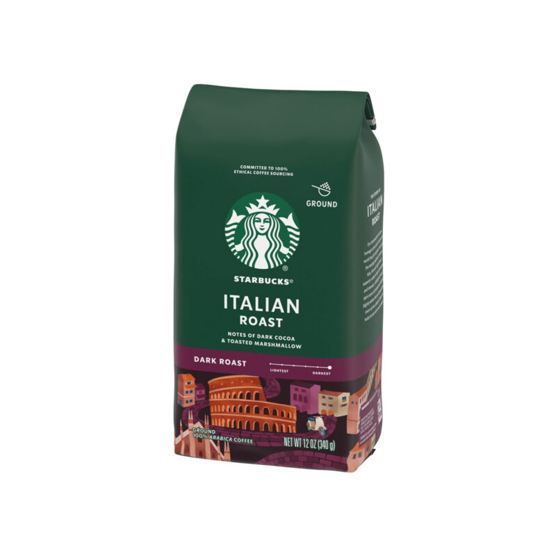 Starbucks Dark Roast Ground Coffee, Italian Roast, 100% Arabica, 12 Oz - Image 4