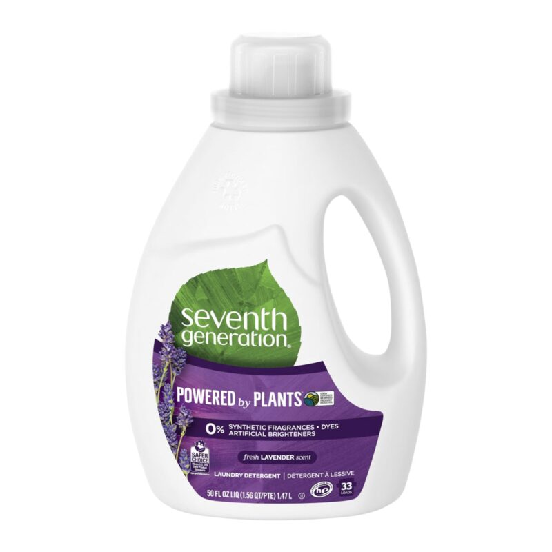 Seventh Generation Laundry Detergent, Fresh Lavender Scent, 50 fl oz (1.56 qt/pte) 1.47 l