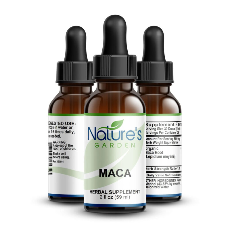 Nature's Garden Maca Supplement, 2 oz Liquid Single Herb - Image 2