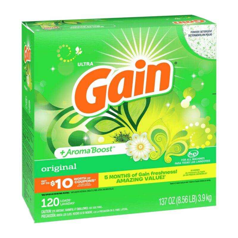 Gain Original, Powder Laundry Detergent, 137 oz, 120 Loads - Image 3