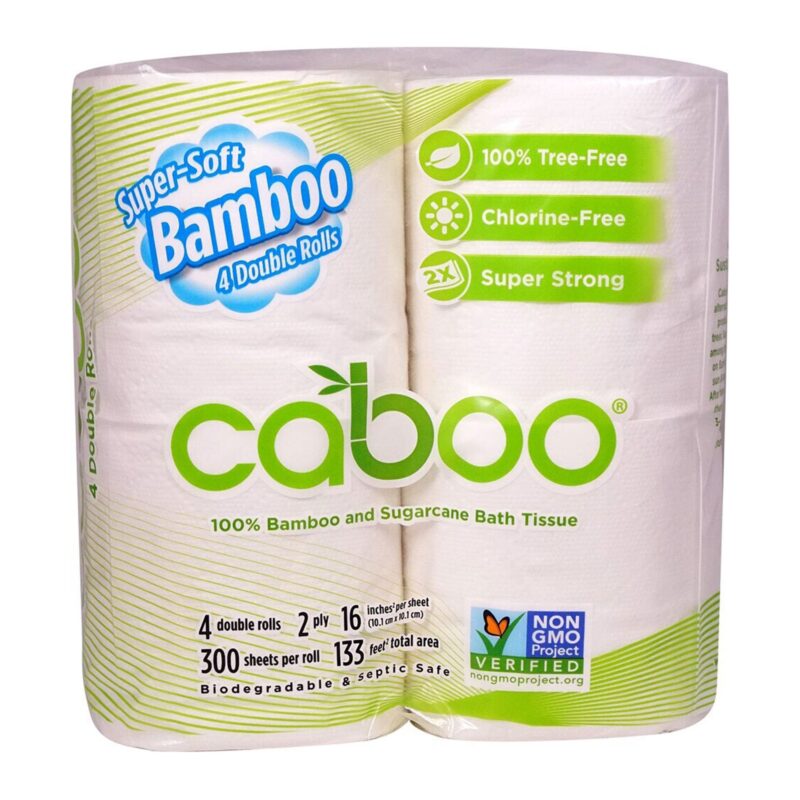 Caboo Bath Tissue, Double Rolls, 2 Ply, 4 rolls - Image 2