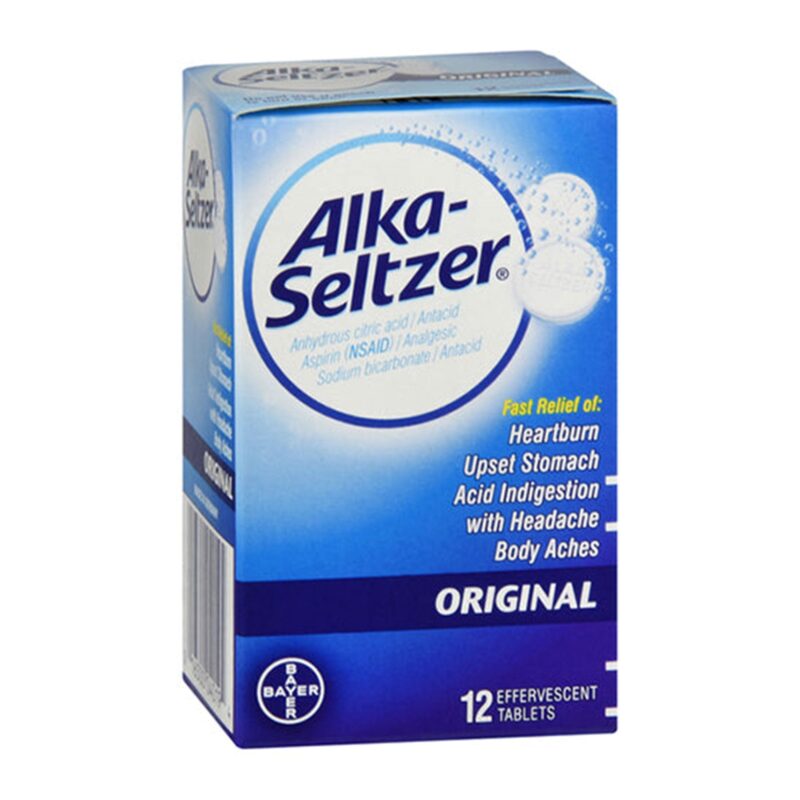 Alka-Seltzer Antacid/Analgesic, Original, Effervescent Tablets, 12 tablets - Image 3