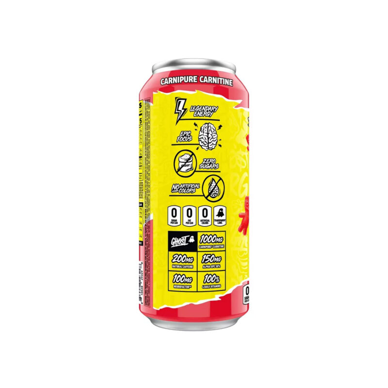 Ghost Energy Sour Patch Redberry Energy Drink, 16 Fl Oz - Image 2