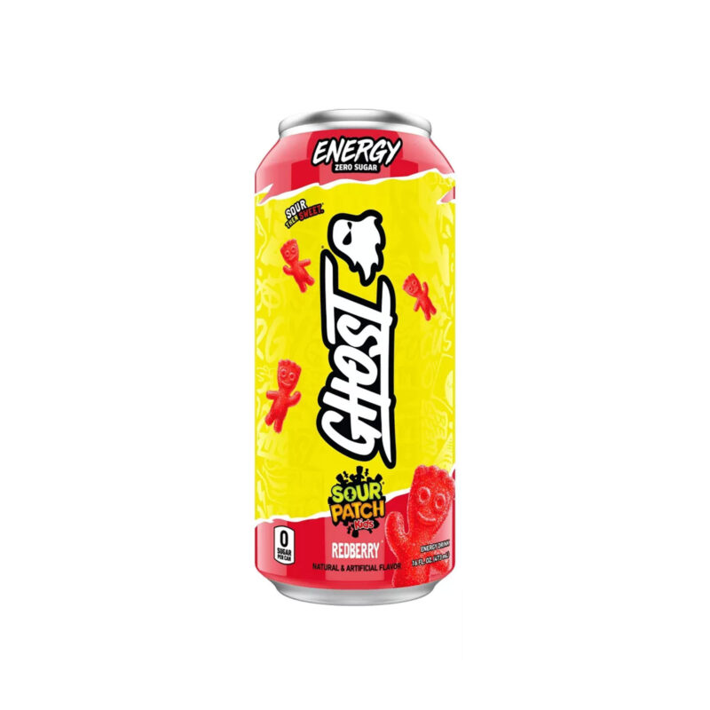 Ghost Energy Sour Patch Redberry Energy Drink, 16 Fl Oz - Image 6