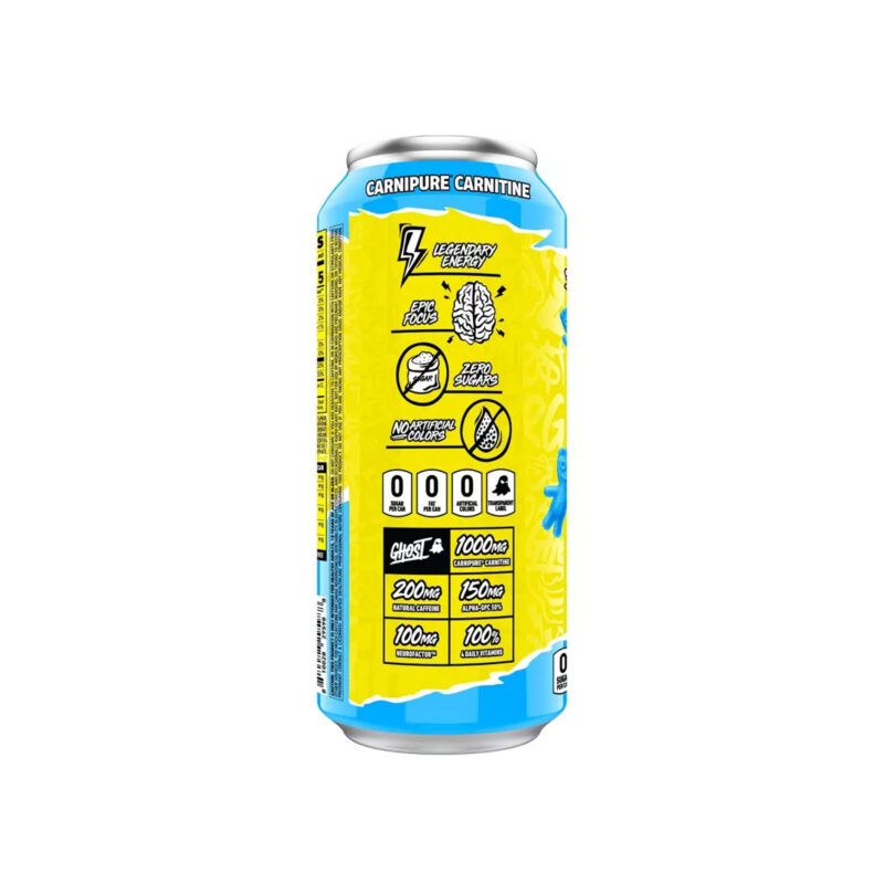 Ghost Energy Sour Patch Blue Ras Energy Drink, 16 Fl Oz - Image 2