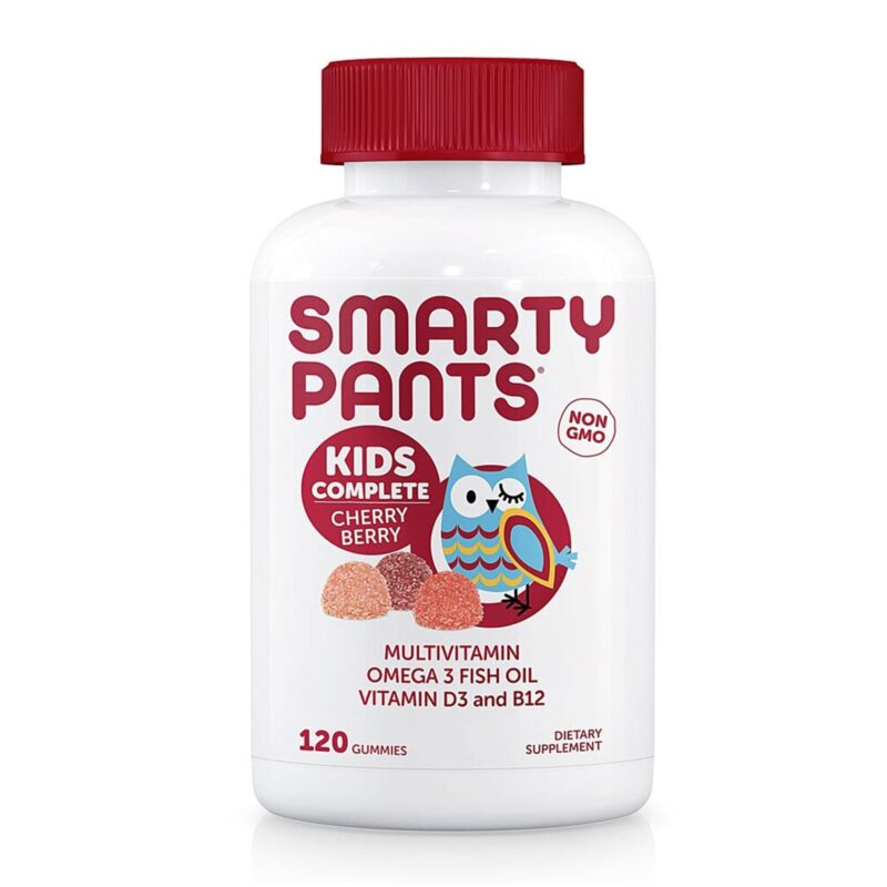 SmartyPants, Kids Formula, Multi and Omega 3s, Cherry Berry, 120 Gummies - Image 3