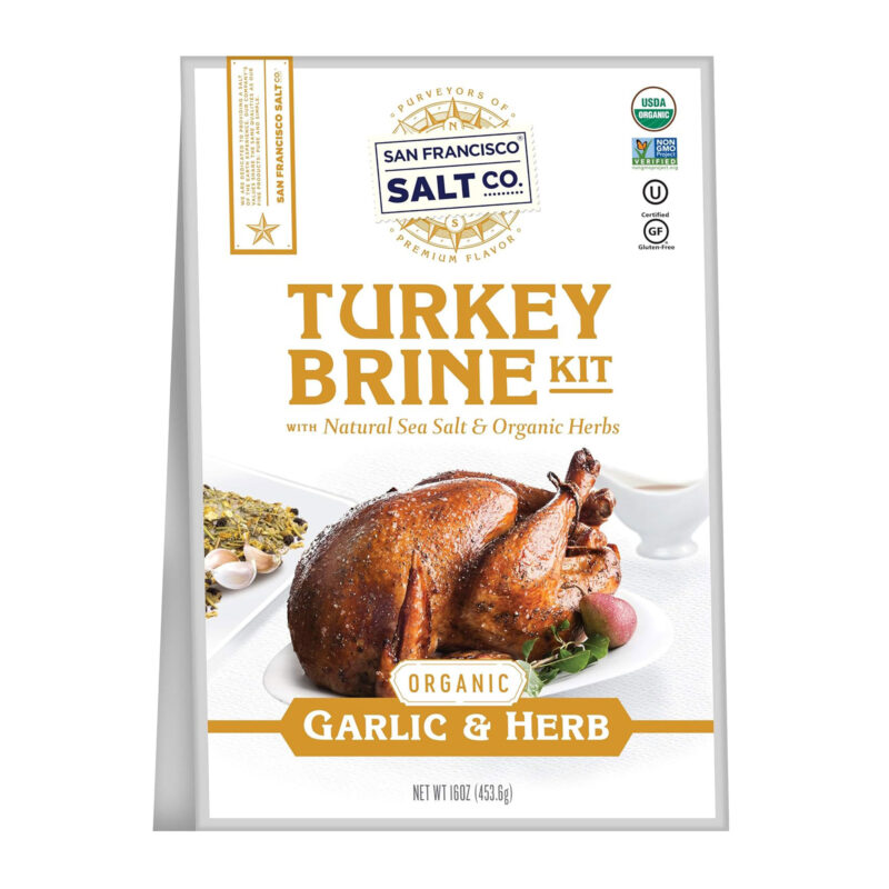 Organic Turkey Brine Kit, 16 oz. Garlic & Herb with Brine Bag by San Francisco Salt Company - Image 5