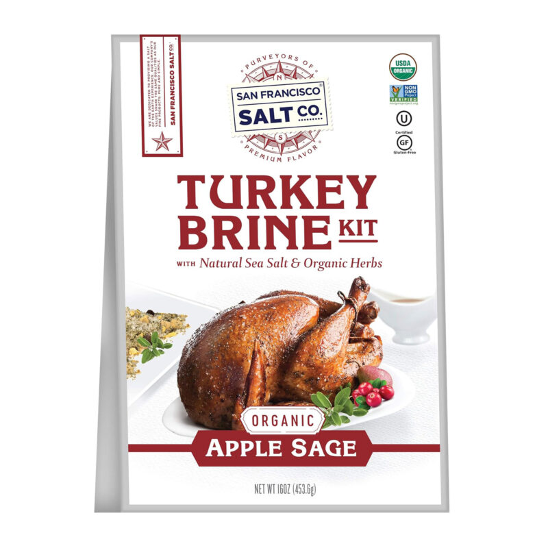 Organic Turkey Brine Kit,16 oz. Apple Sage with Brine Bag by San Francisco Salt Company - Image 4