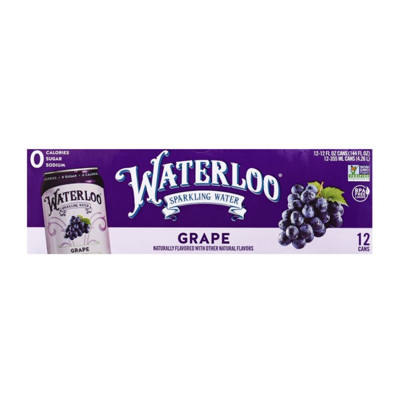 Waterloo Sparkling Water Grape 12 pk - 12 Fl Oz - Image 3