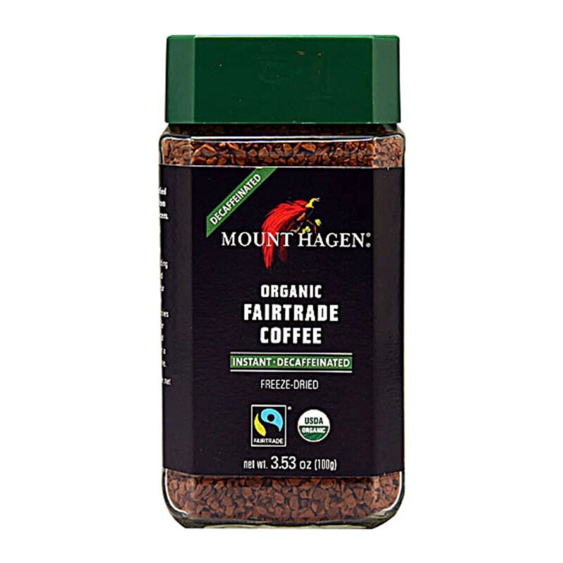 Mount Hagen Organic Fair Trade Instant Coffee Decaffeinated - 3.53 Oz - Image 3