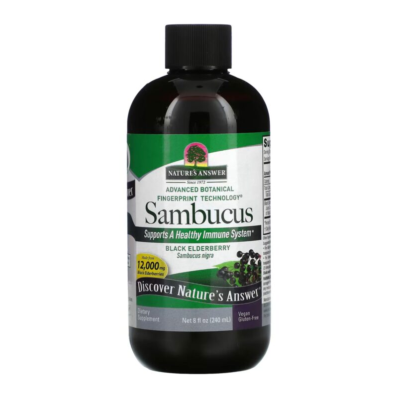 Nature's Answer Sambucus (Black Elder Berry) (8 Oz) - Image 4