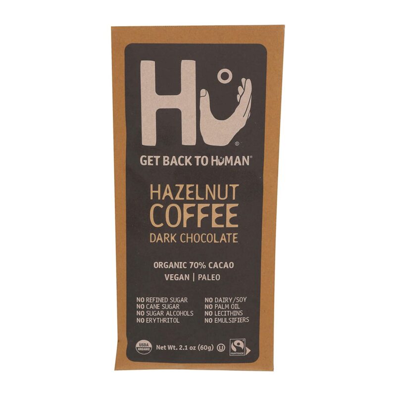 Hu Organic Hazelnut Coffee Dark Chocolate Bar, 2.1 Oz - Image 4