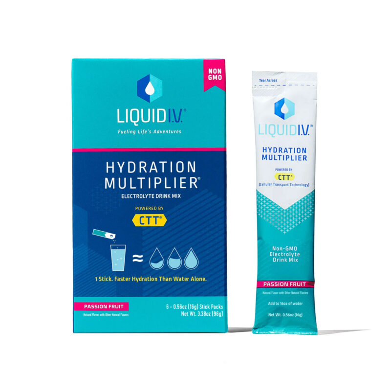 Liquid I.V. Hydration Multiplier Electrolyte Powder Packet Drink Mix, Passion Fruit, 6 Ct - Image 6