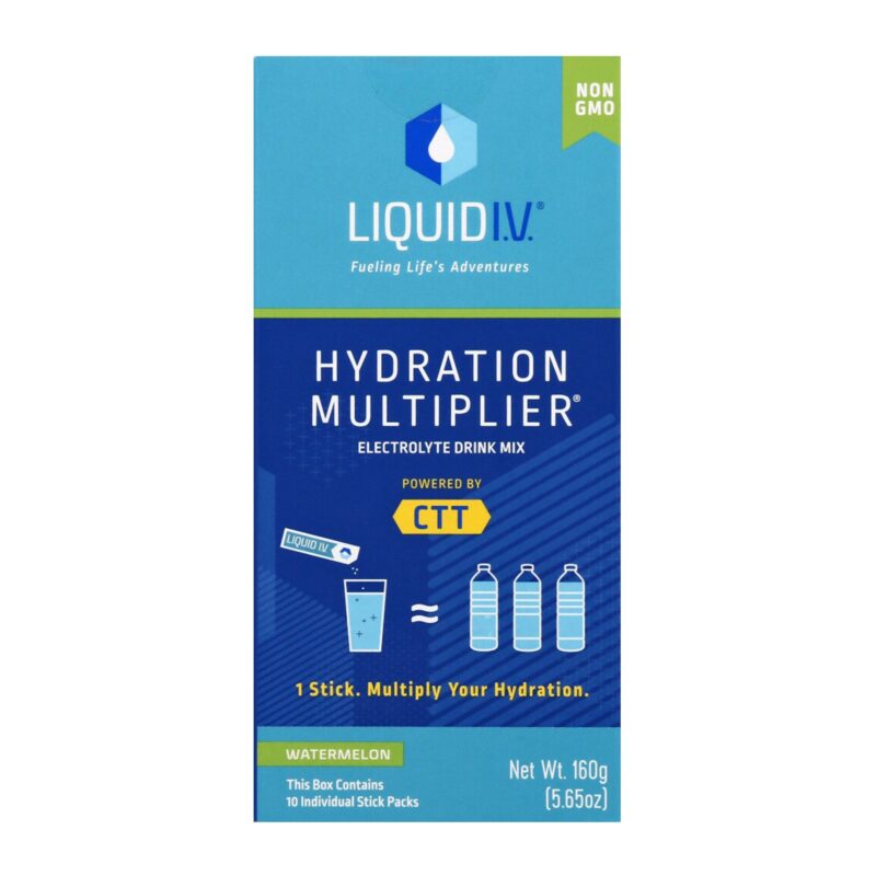 Liquid I.V. Hydration Multiplier Electrolyte Powder Packet Drink Mix, Watermelon