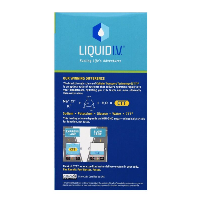 Liquid I.V. Hydration Multiplier Electrolyte Powder Packet Drink Mix, Watermelon - Image 3