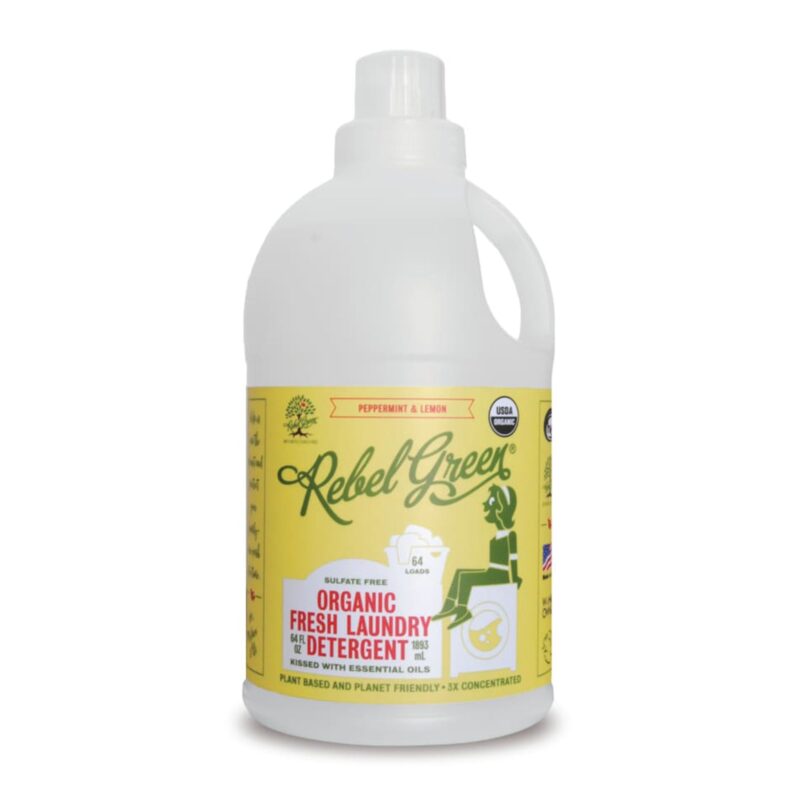 Rebel Green Laundry Detergent, Fresh, Peppermint & Lemon, 64 fl oz (1893 ml) - Image 5