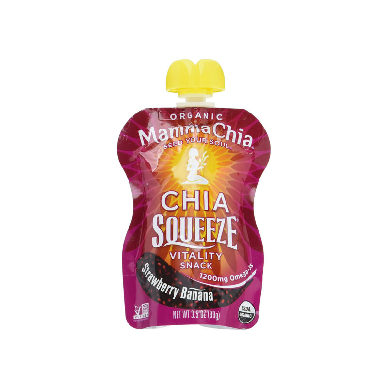 Mamma Chia Squeeze Organic Strawberry Banana Chia Seed, 3.5 Oz - Image 3