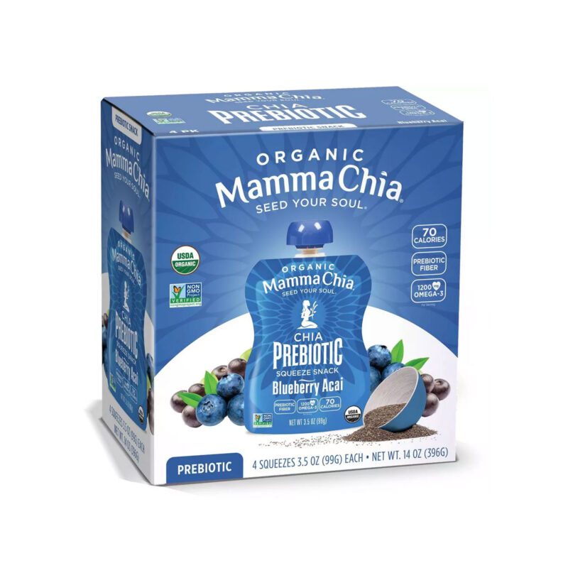 Mamma Chia Blueberry Acai Squeeze Vitality Snack, 4 Ct - Image 5