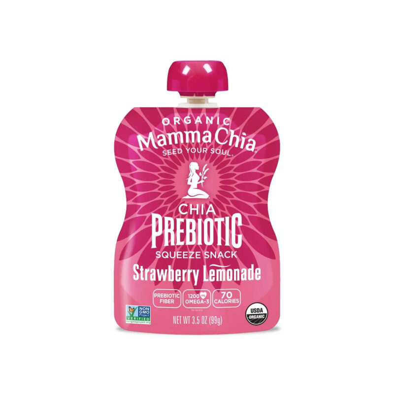 Mamma Chia Strawberry Lemonade Squeeze Vitality Snack, 4 Ct - Image 2