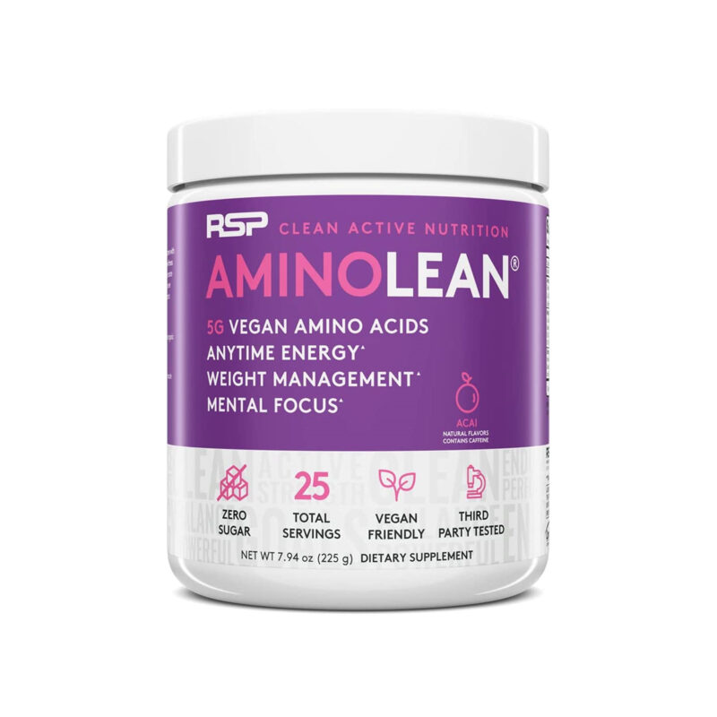 RSP Aminolean Acai Vegan Pre Workout Powder, 7.94 Oz - Image 5